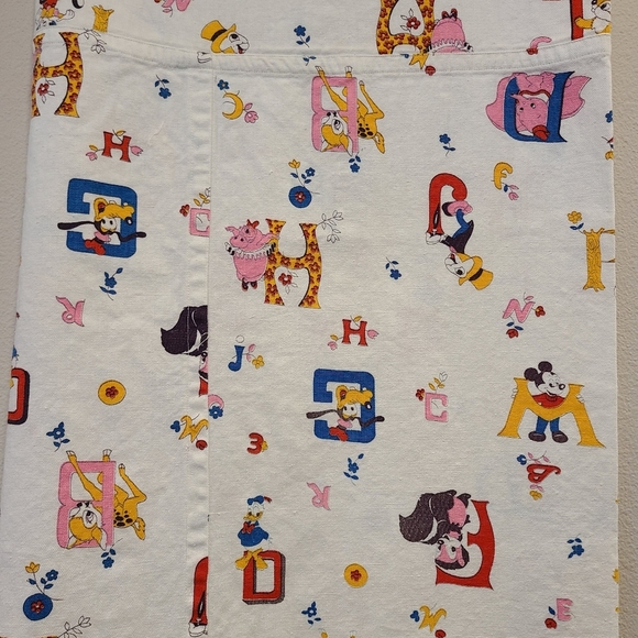 Walt Disney Productions Vintage Alphabet Curtains - Picture 4 of 7